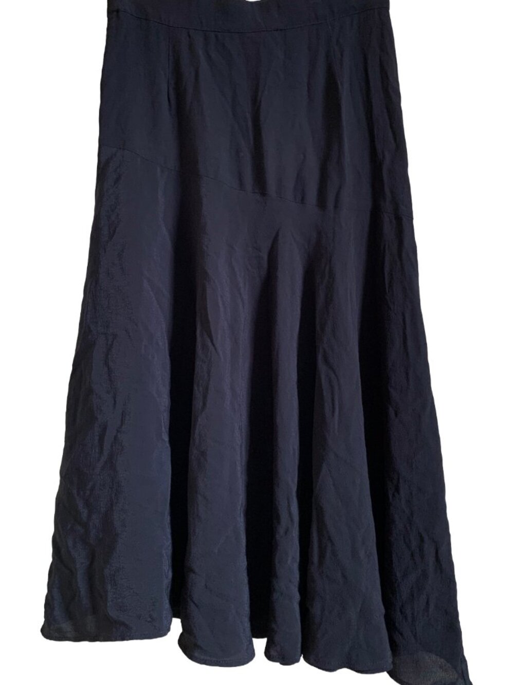 NWT ZARA Women's Black High Waisted Midi Skirt with Side Slit & Buttons Sz S - Picture 4 of 8